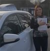 Alina, after passing their driving test